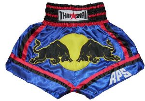 Short boxe Thai - THAISMAI - TSMBB2 Bleu