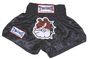 Short boxe Thai - TWINS -  TTBL032 Buldog