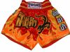 Short boxe Thai - TWINS -  TTBL033 Fire dragon red