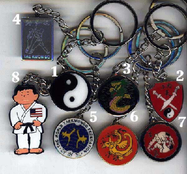 Porte clefs arts martiaux