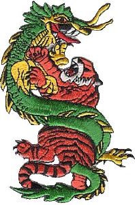 Ecusson Tigre/dragon - 1854