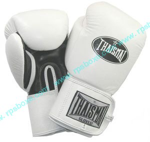 Gants boxe - cuir - THAISMAI - BGTH BLANC