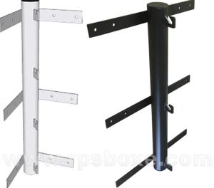 Fixation murale en acier pour cordes