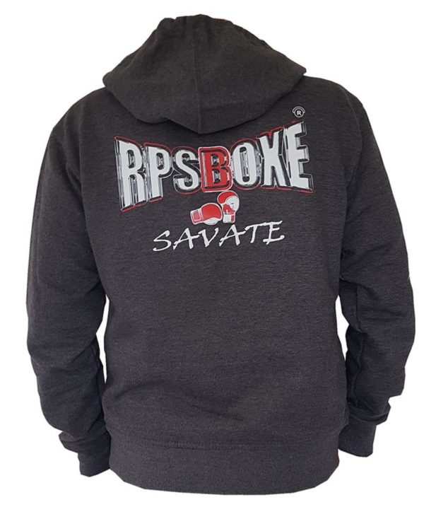 RPS BOXE - Sweat à capuche Savate gris – Image 3