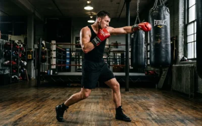 Différence entre un jab et un direct en boxe : bras, poing et cross