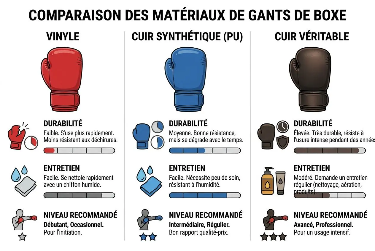 Pourquoi mettre des bandages de boxe : comparaison des matériaux et leurs durabilités pour protéger mains et poignets lors de l’entraînement.